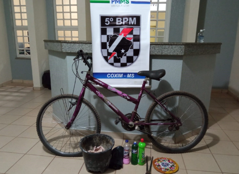 Imagem de compartilhamento para o artigo Com faca na mão, homem que roubou bicicleta de amiga é preso em Coxim da MS Todo dia
